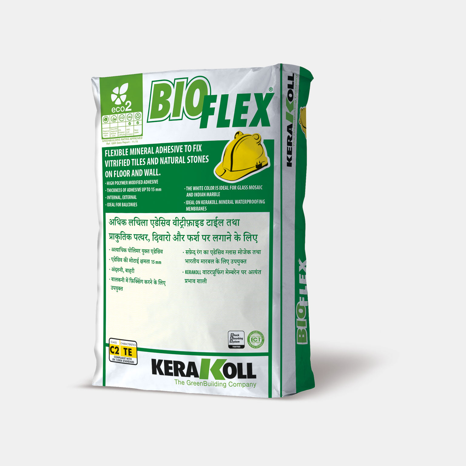 BIO FLEX - Vitrified Tiles and Natural Stones Flexible Mineral Adhesive