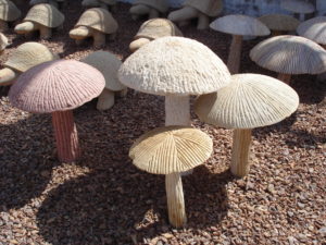 Garden Statue- Mushrooms