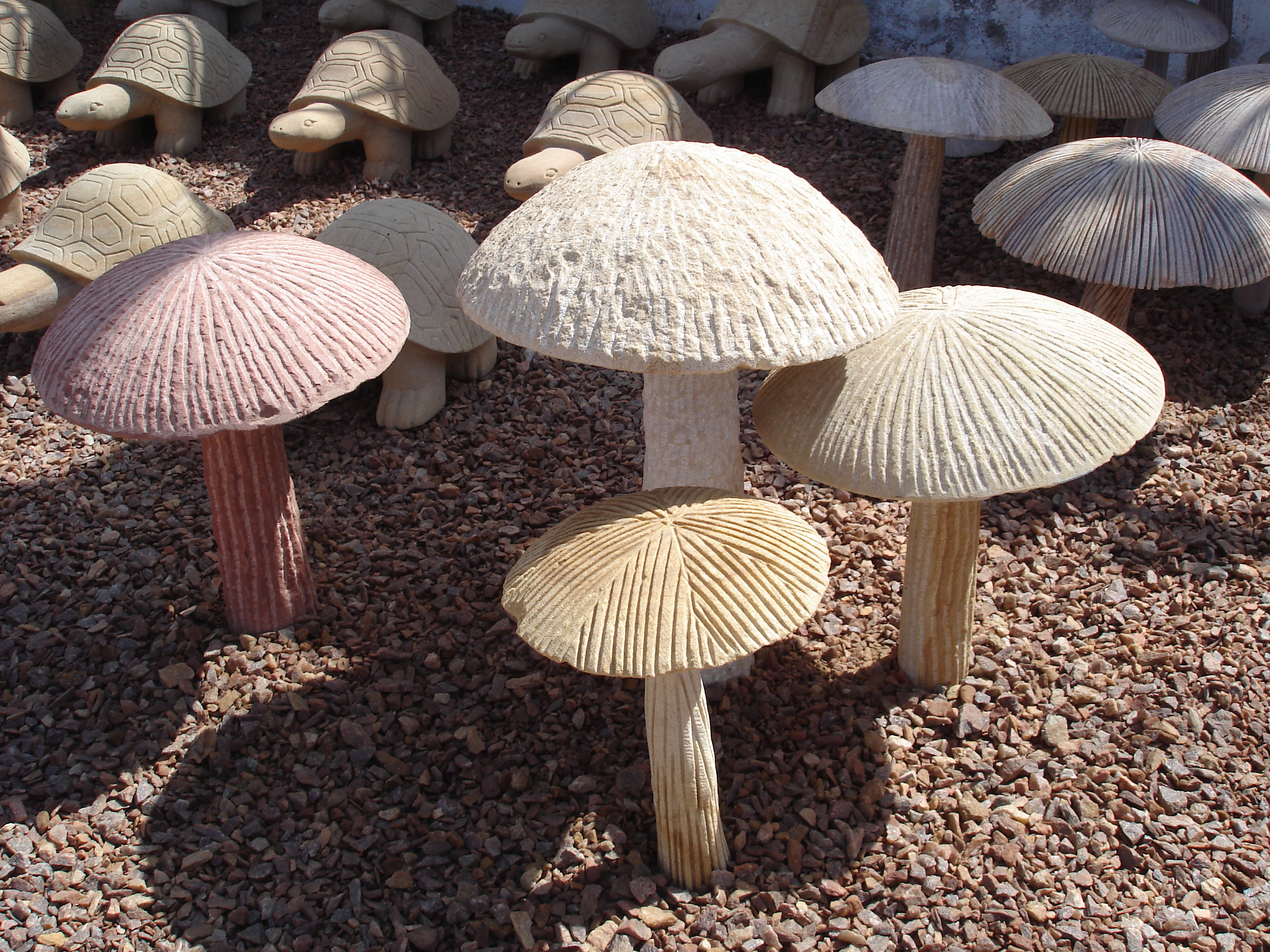 Garden Statue- Mushrooms